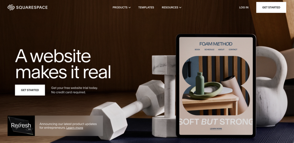 Squarespace website