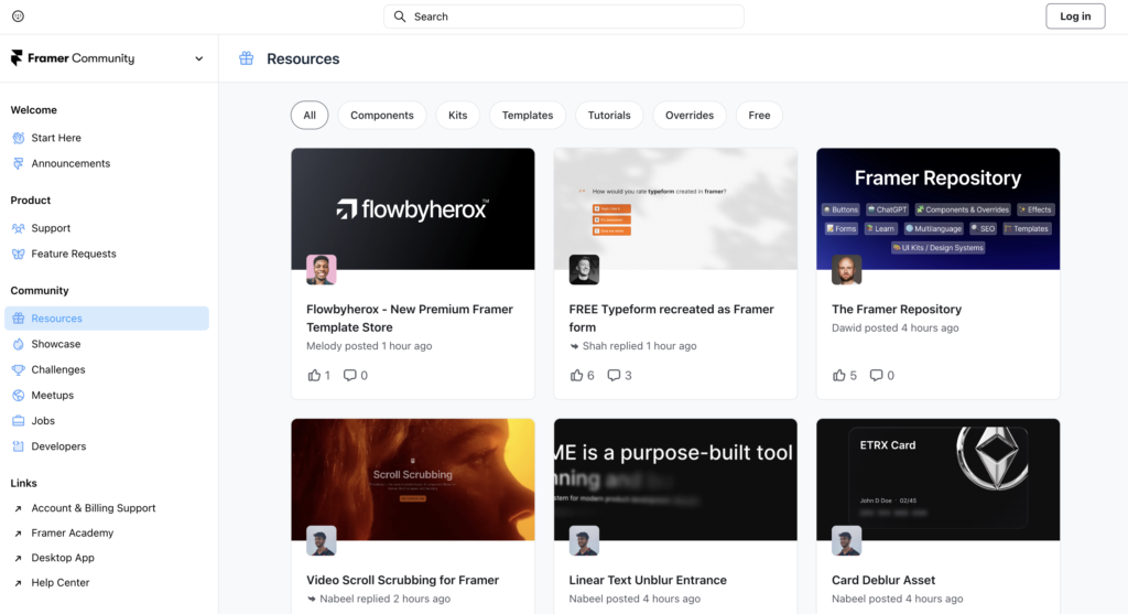 Framer community
